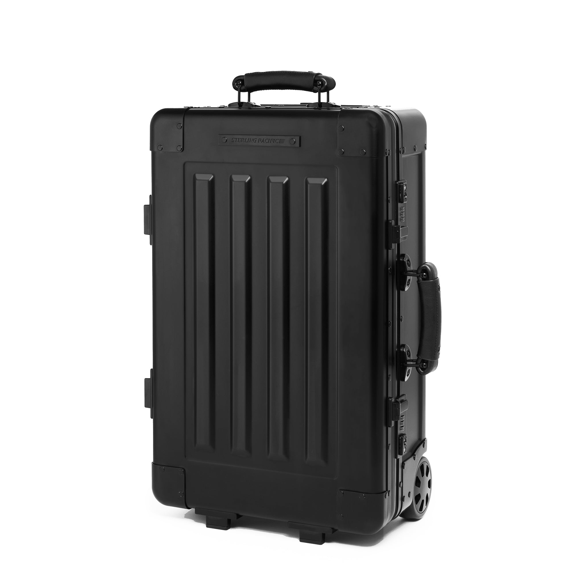 Sterling Pacific Luggage 35L Cabin Travel Case Black Aluminum