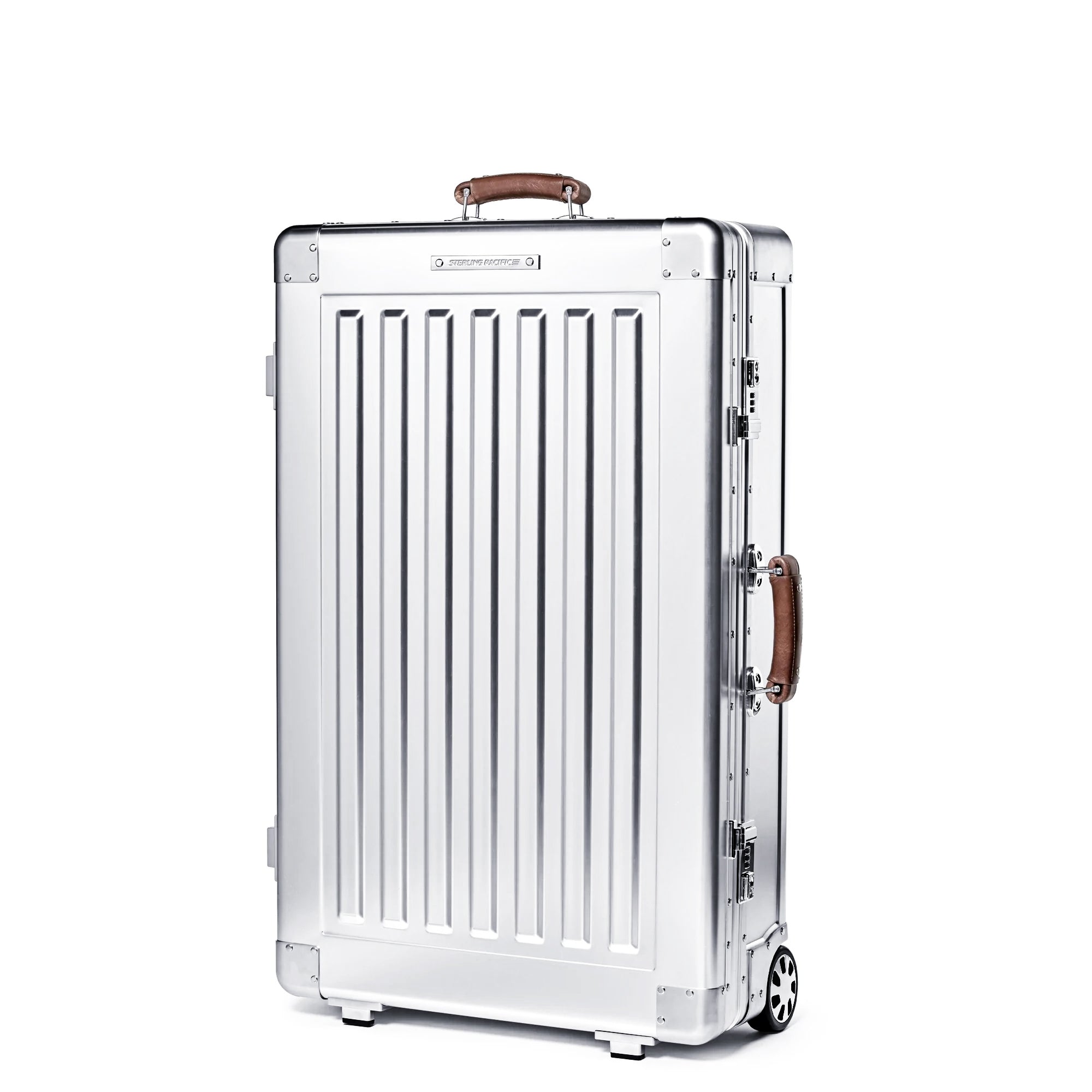 Original Trunk XL Large Aluminium Suitcase, Silver